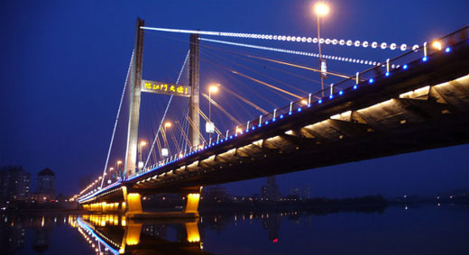 【吉林】臨江門(mén)大橋夜景亮化工程 【吉林】臨江門(mén)大橋夜景亮化工程